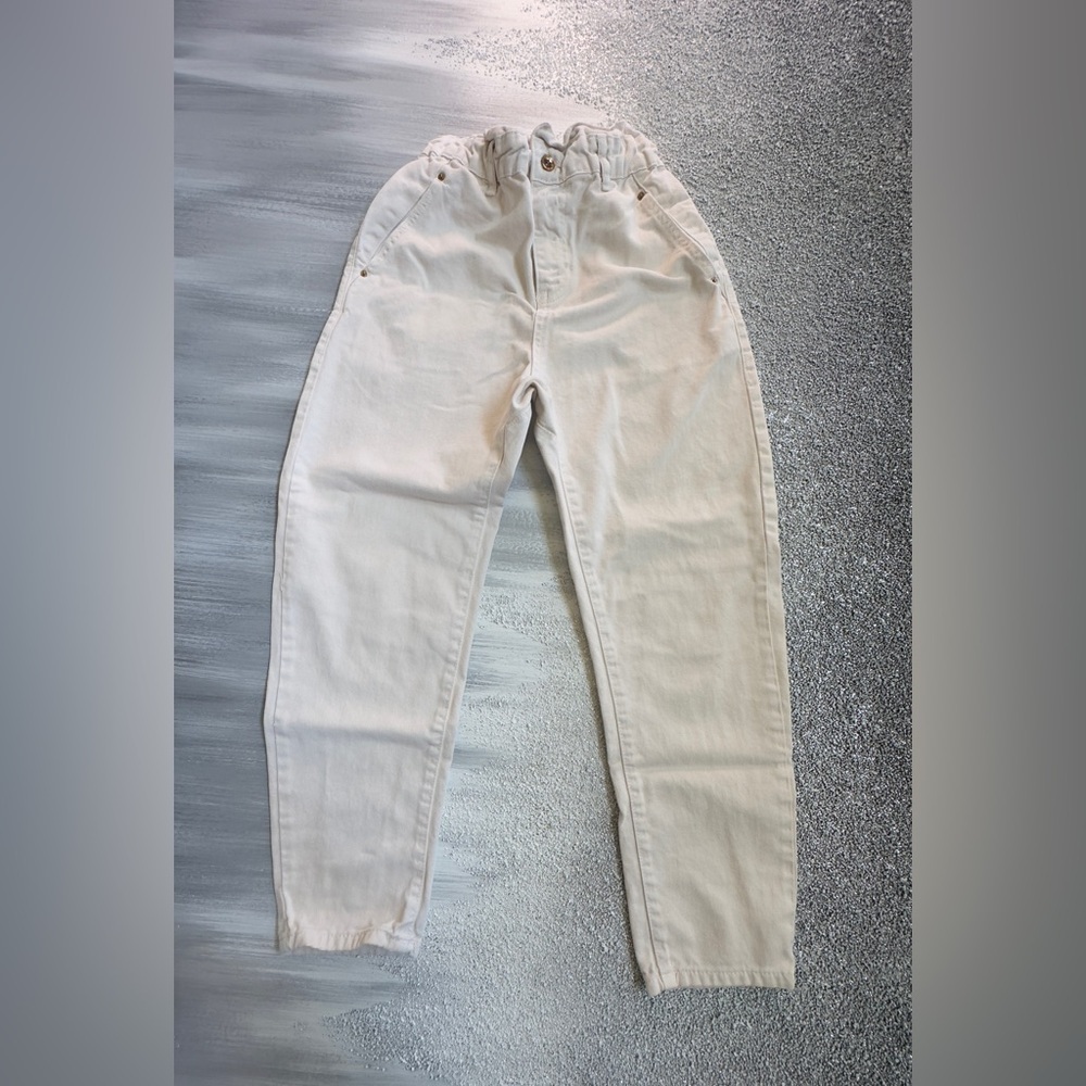 Zara Cream Women Jeans Overalls